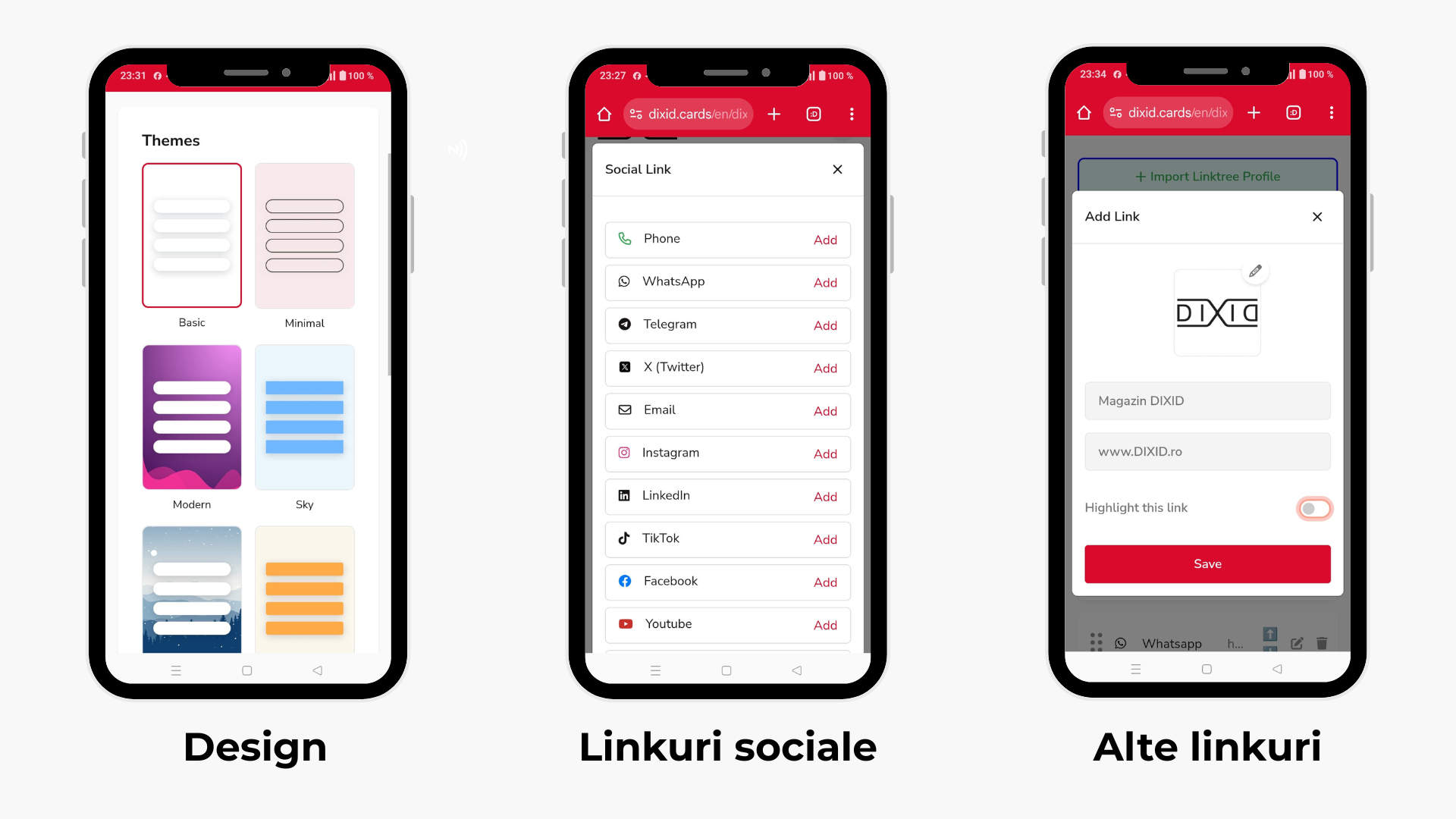 Personalizare profil digital